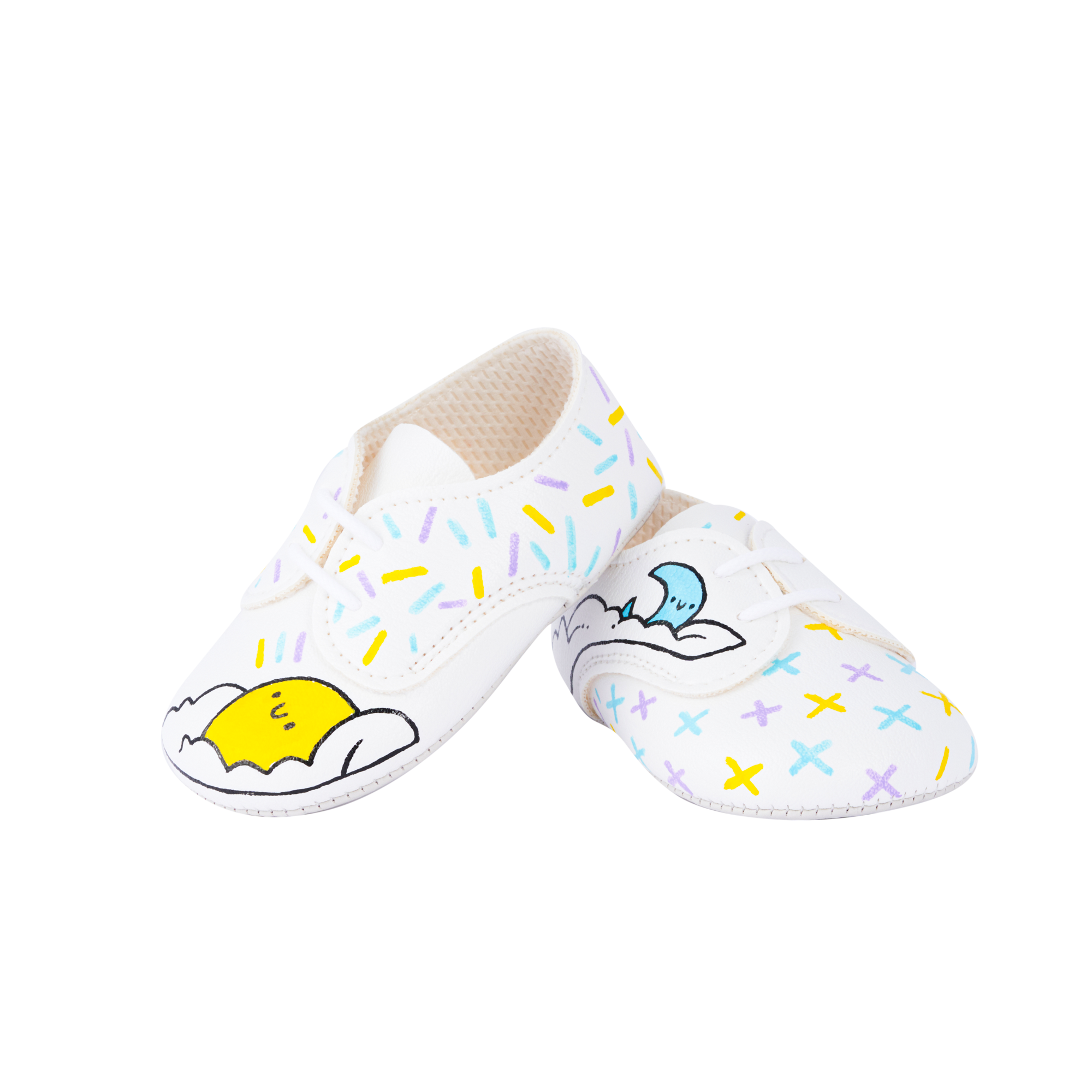 Hand painted first shoes